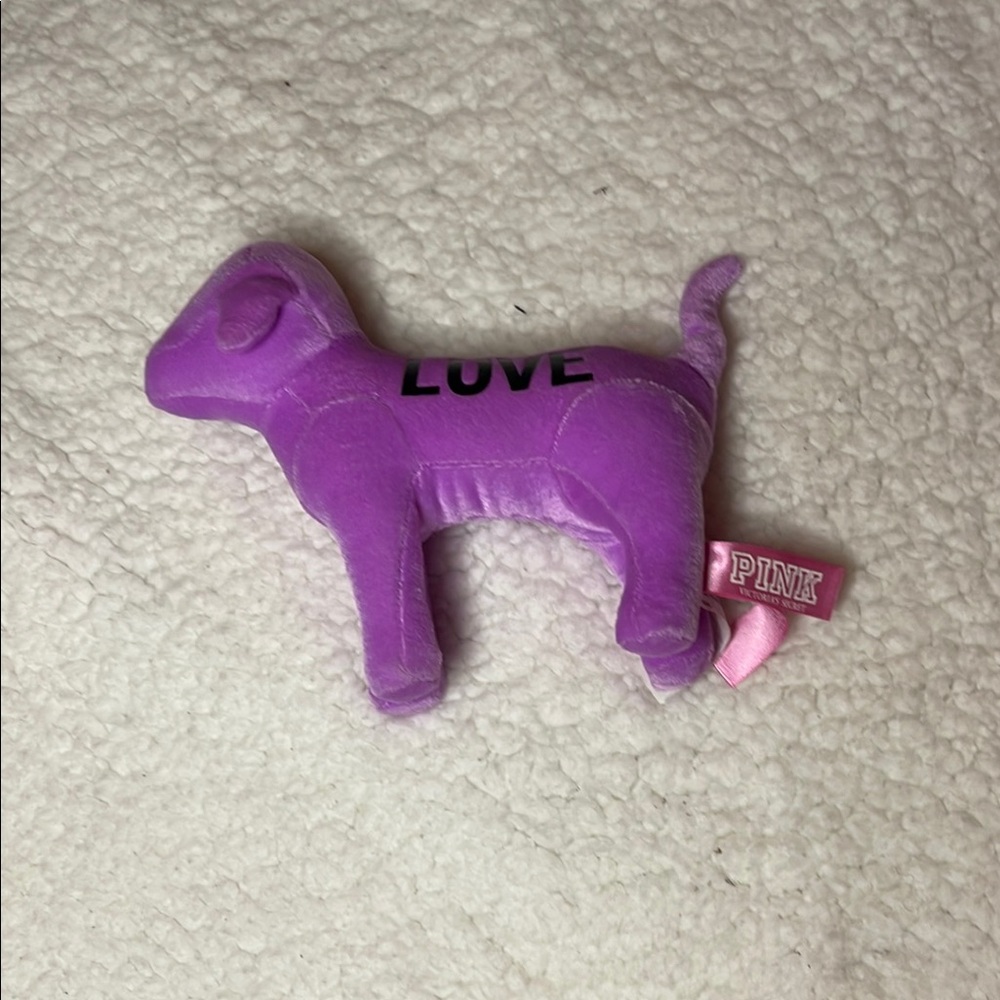 PINK Victoria's Secret Purple Dog Accent Decor